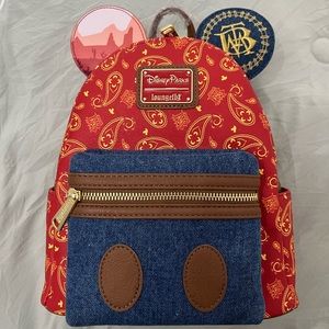 Loungefly Disney Mickey Mouse Main Attraction Big Thunder Mountain Railroad. NWT